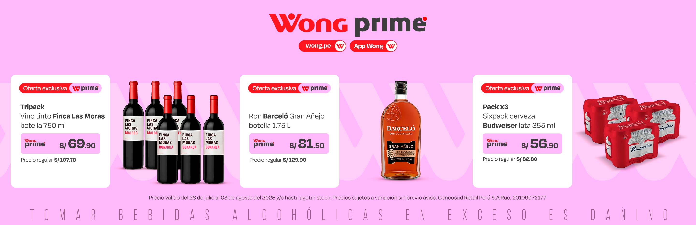 Tripack Vino Tinto Finca Las Moras Botella 750ml