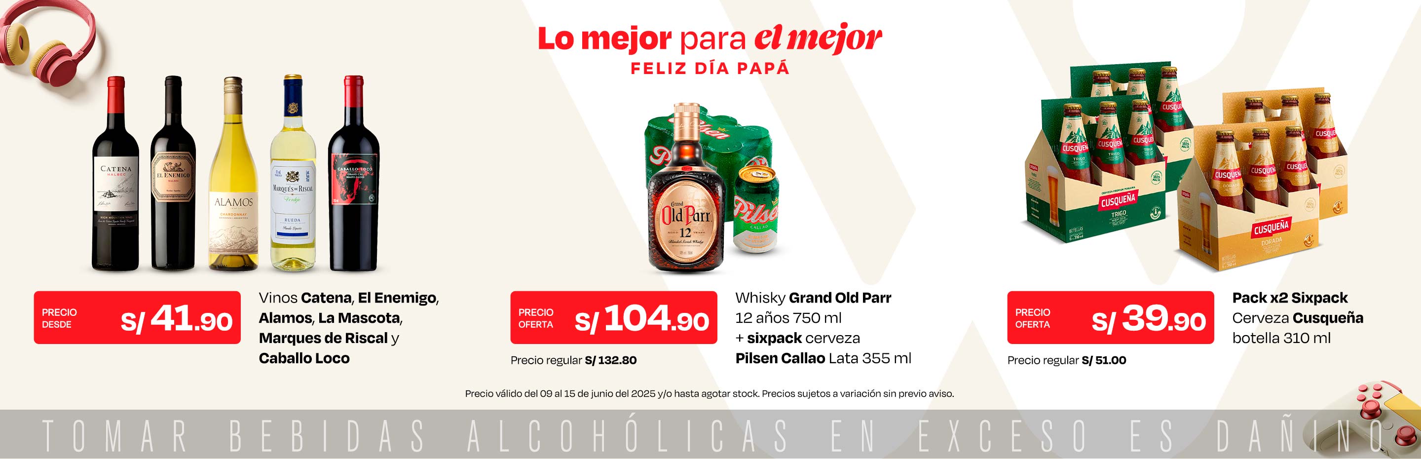 Vinos Catena, El Enemigo, Alamos, La Mascota, Marques de Riscal y Caballo Loco desde S/41.9