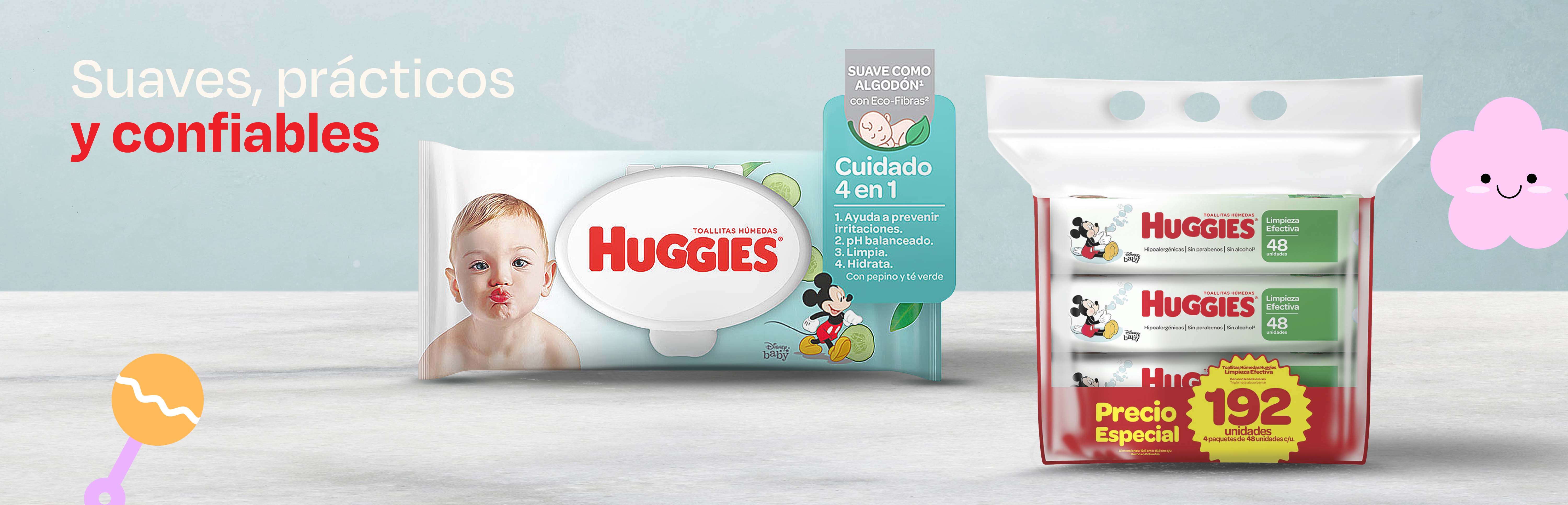 Lo mejor en PAÑITOS HÚMEDOS + Colocar las dos promos