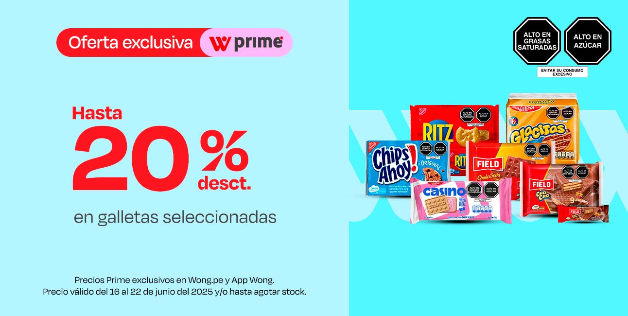 Hasta 20% desct. en galletas seleccionadas