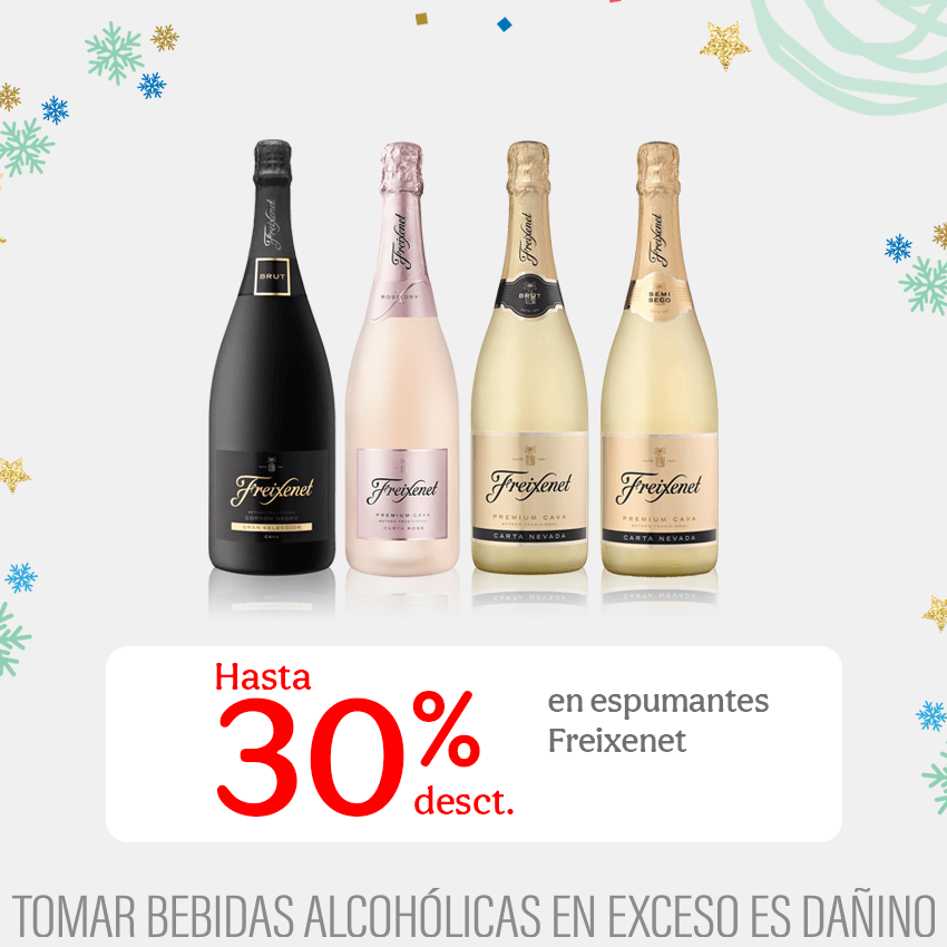 Hasta 30% desct. en espumantes Freixenet