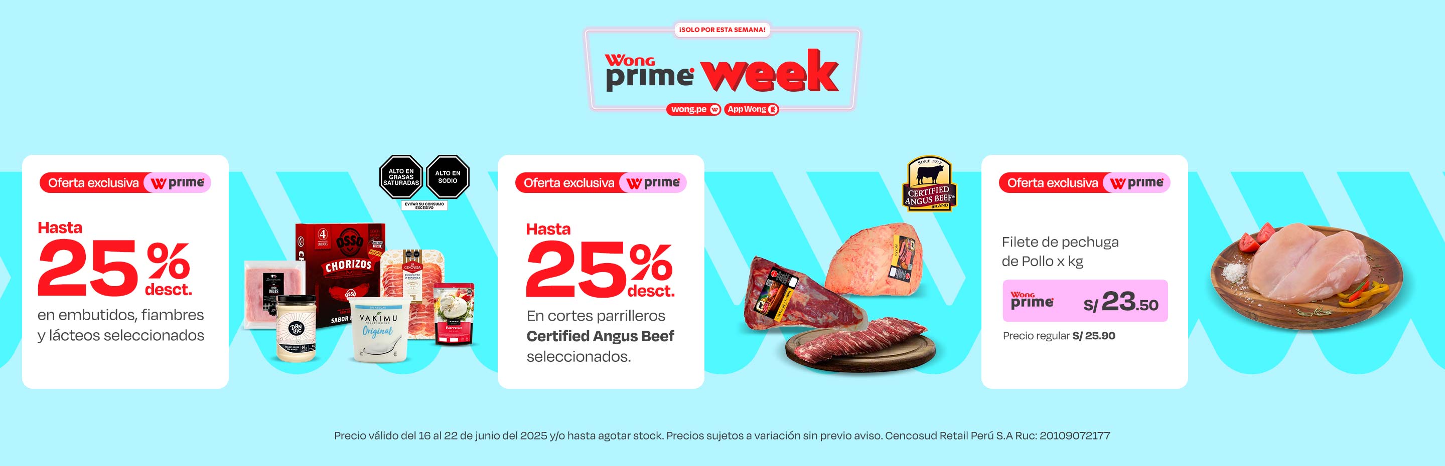 Hasta 25% en embutidos, fiambres y lácteos seleccionados.