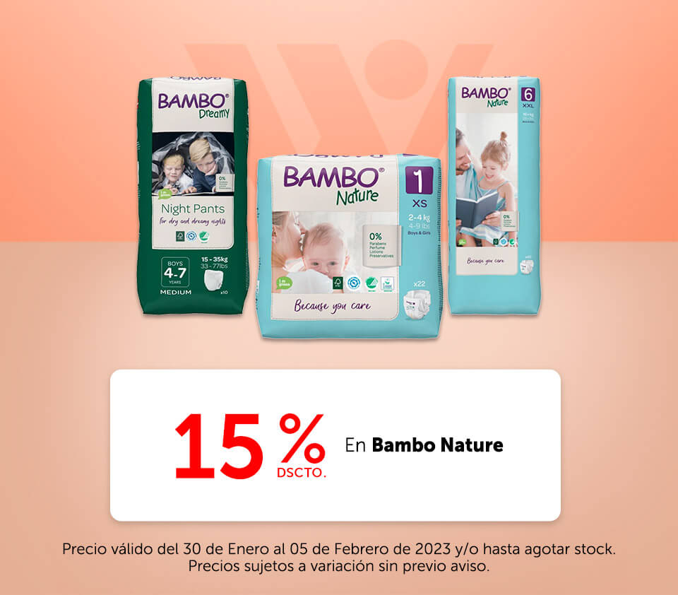 15% Dscto en Bambo Nature