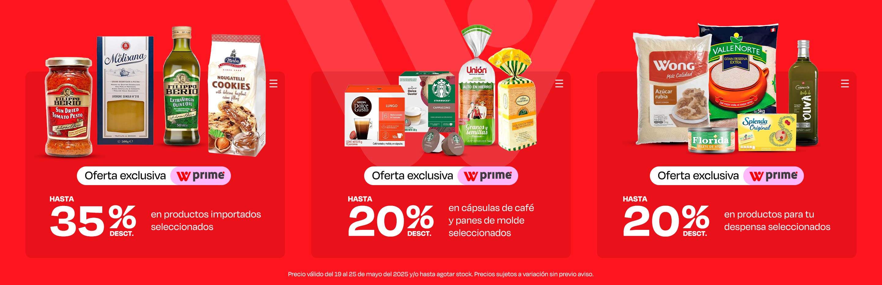 Hasta 35% desct. en productos importados seleccionados