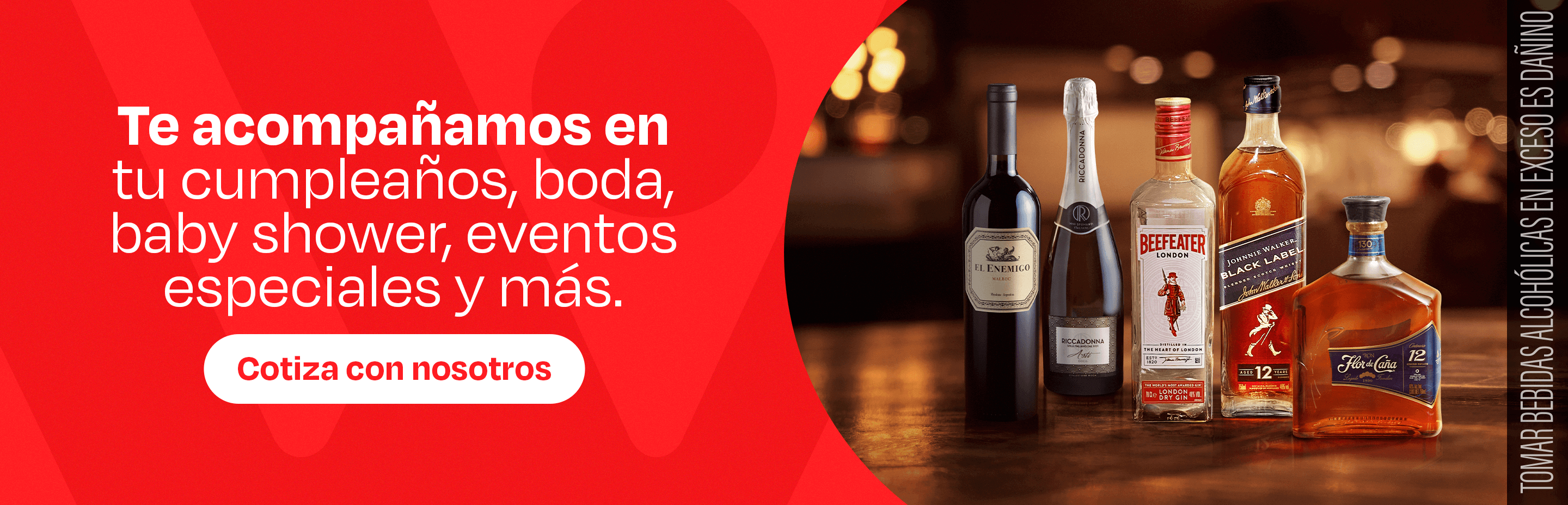 Te acompañamos en tu cumpleaños, boda, baby shower, eventos especiales y más.