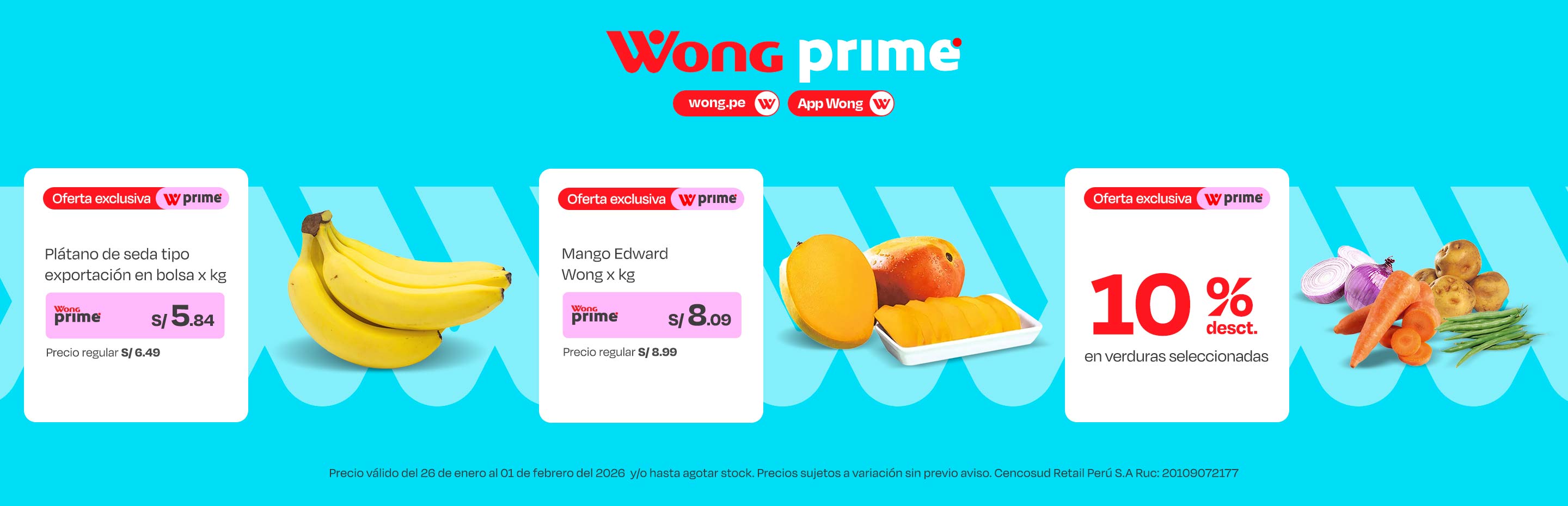 Plátano de Seda Tipo Exportación en Bolsa x kg