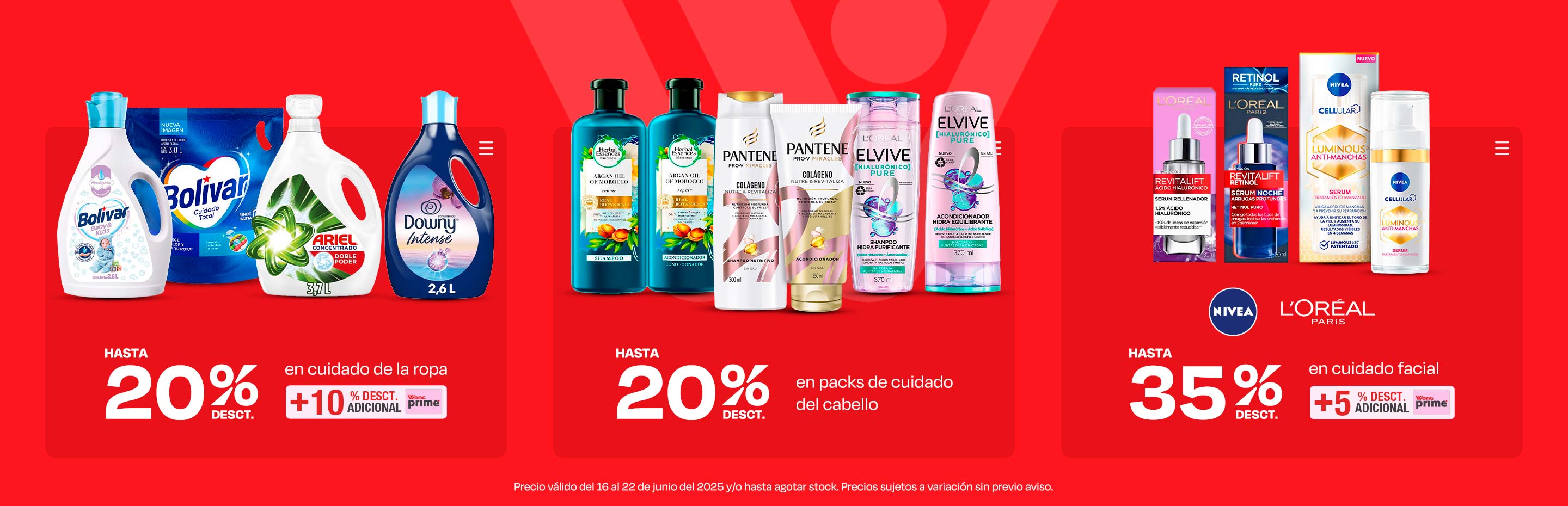 Hasta 20% desct en cuidado de la ropa
