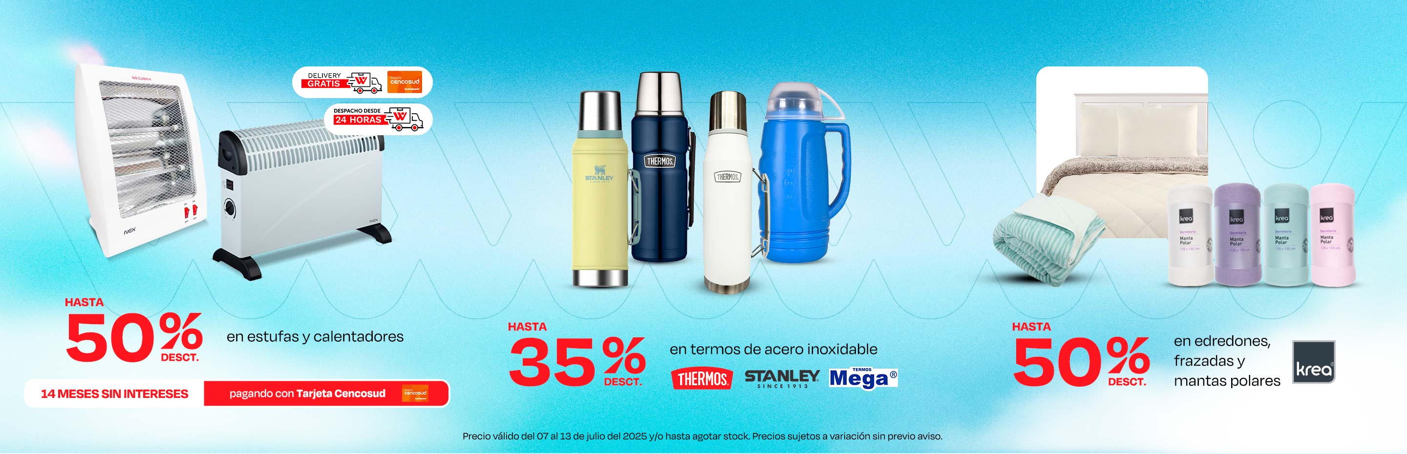 Hasta 50% de Desct. En Estufas y Calentadores
