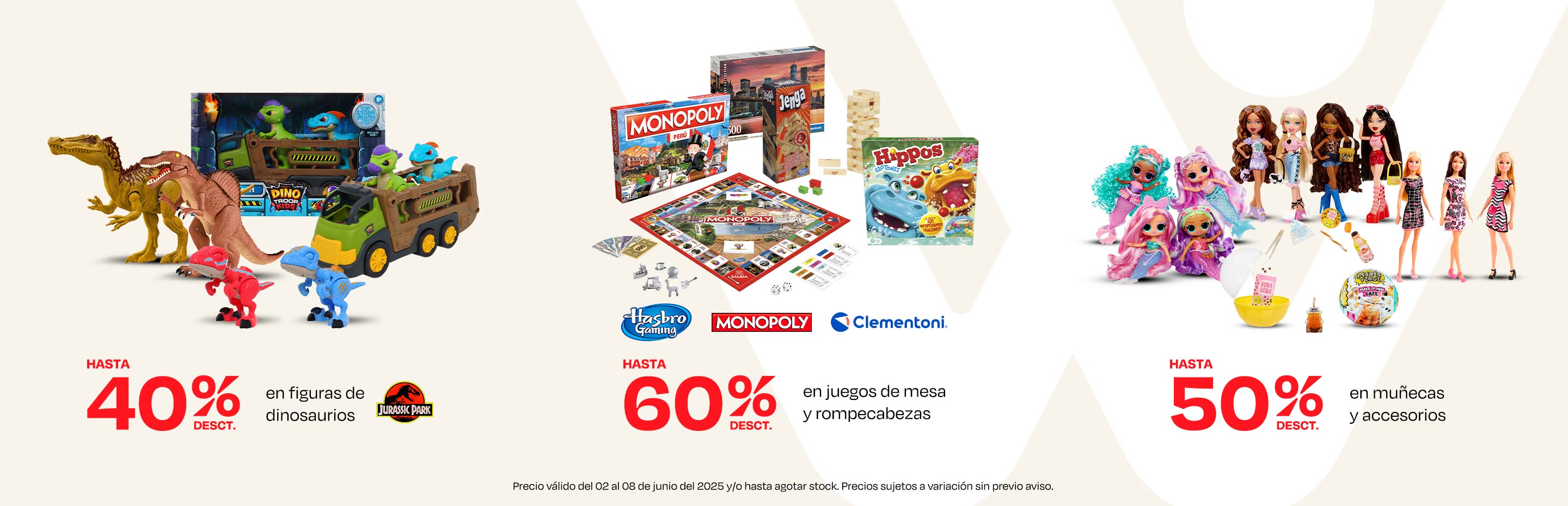 Hasta 40% de desct en figuras de Dinosaurios