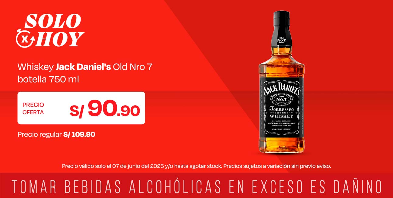 Whiskey Jack Daniel's Old Nro 7 Botella 750ml