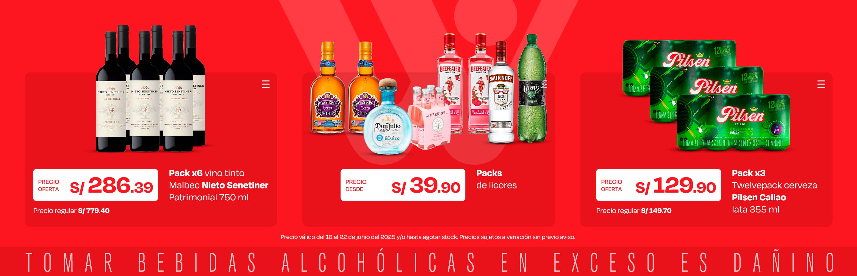 Pack x6 Vino Tinto Malbec Nieto Senetiner Patrimonial 750ml