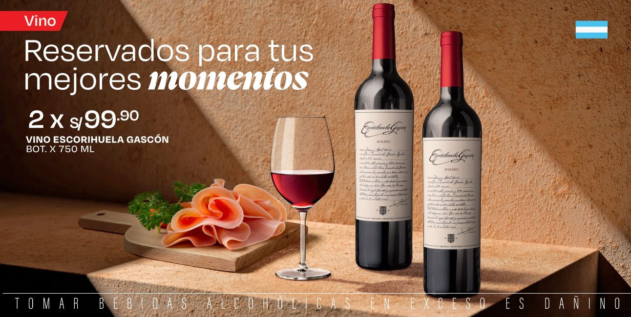 2x99.9 VINO TINTO ESCORIHUELA GASCON BOT 750ML