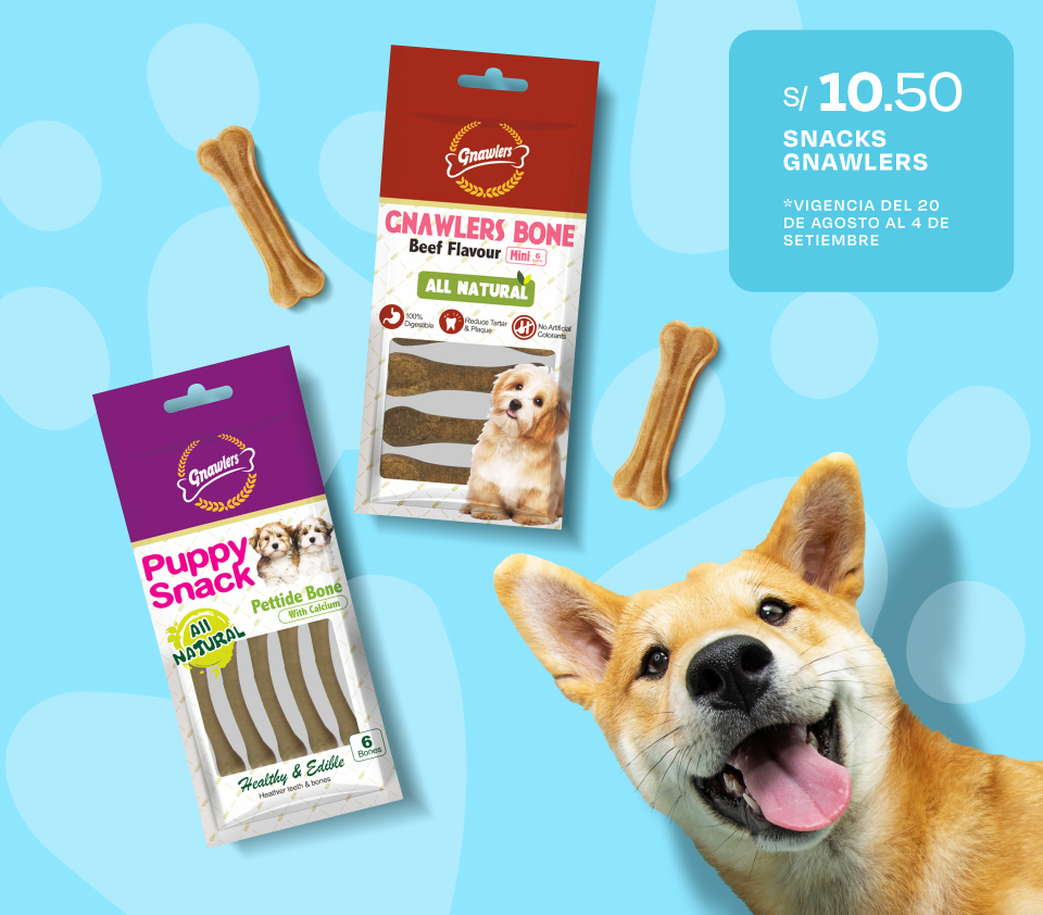 SNACKS GNAWLERS A S/10.50 Y TC S/9.50