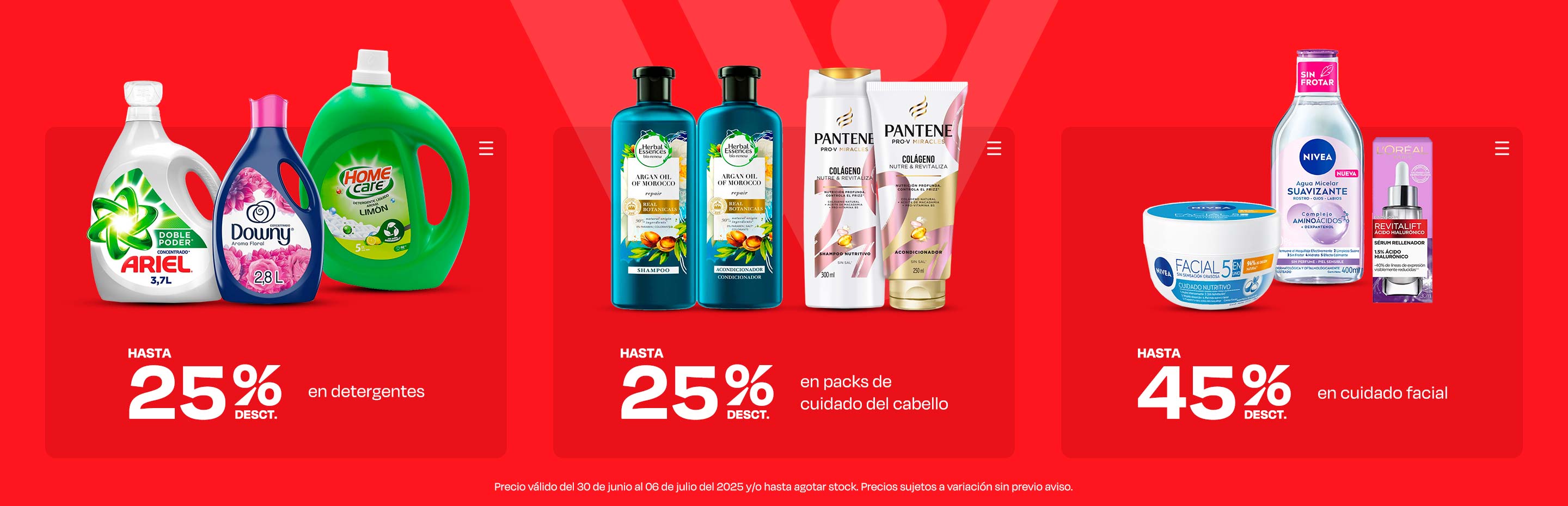 Hasta 25% desct en detergentes