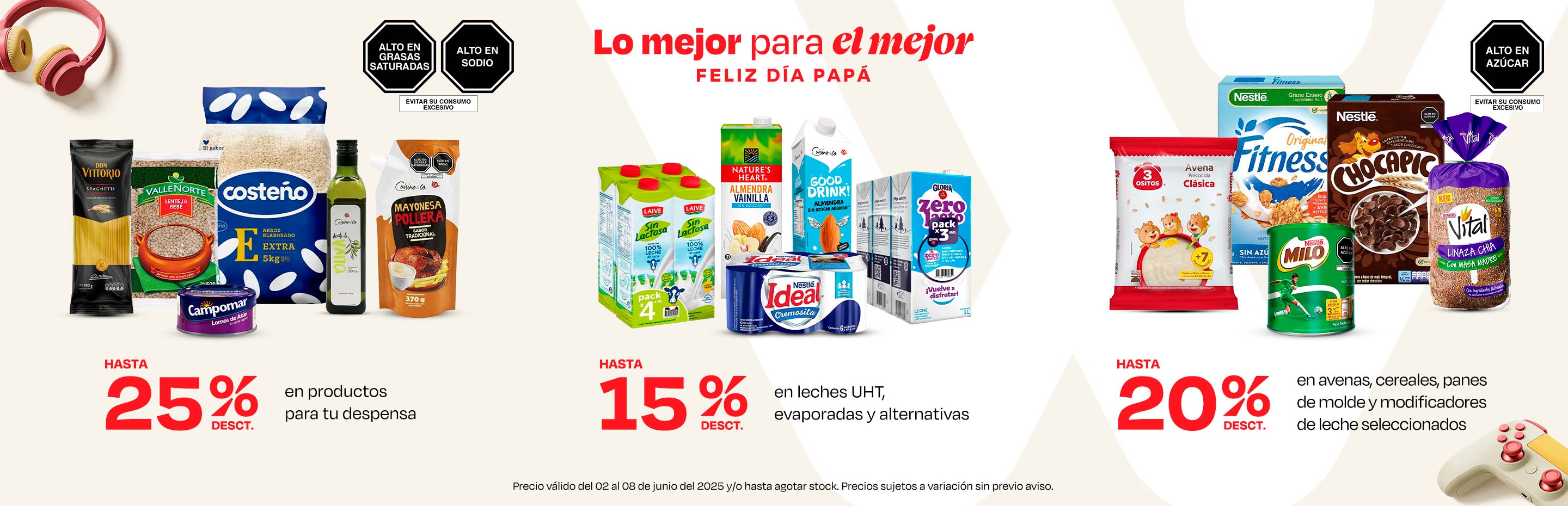 Hasta 25% desct. en productos para tu despensa
