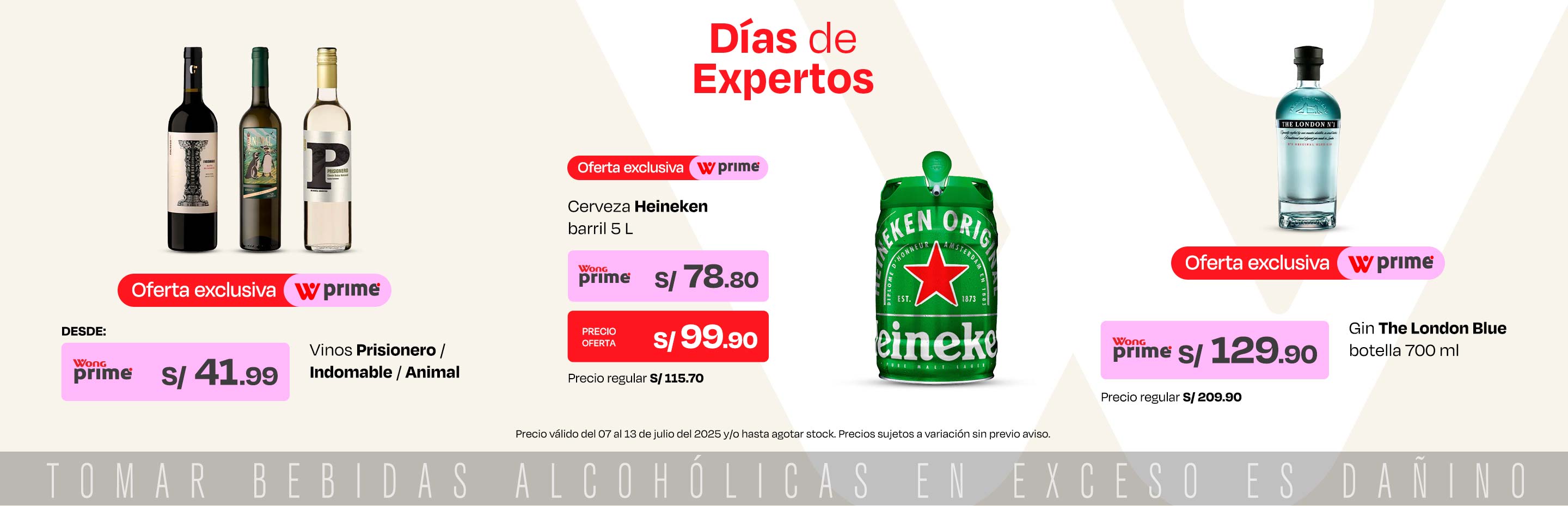 Desde S/41.99 en vinos Prisionero / Indomable / Animal