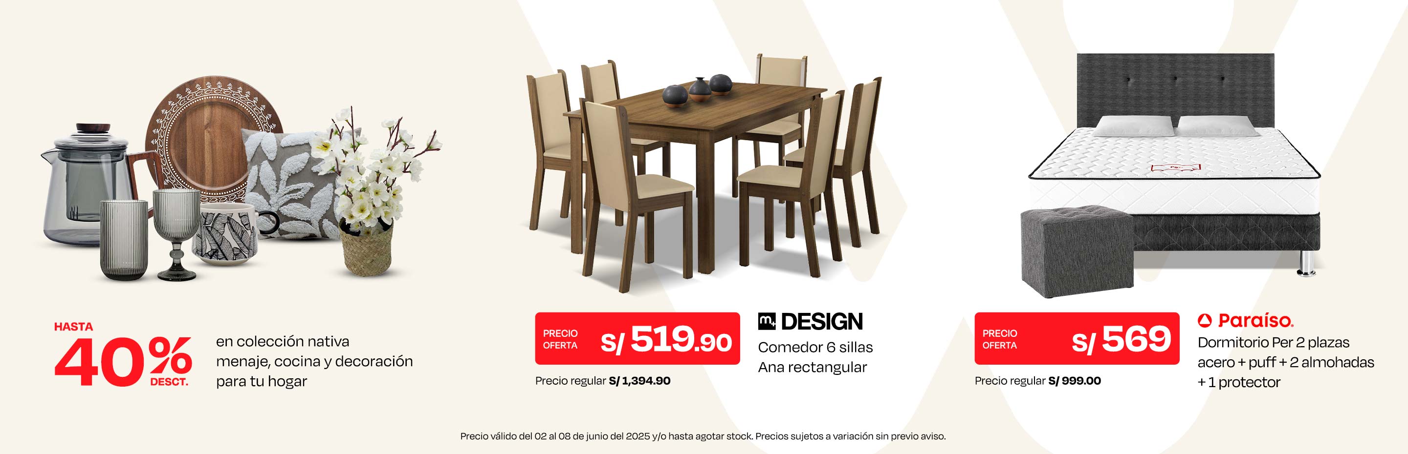"Hasta 40% de Desct. En Colección Nativa Menaje, Cocina y Decoración para tu Hogar"