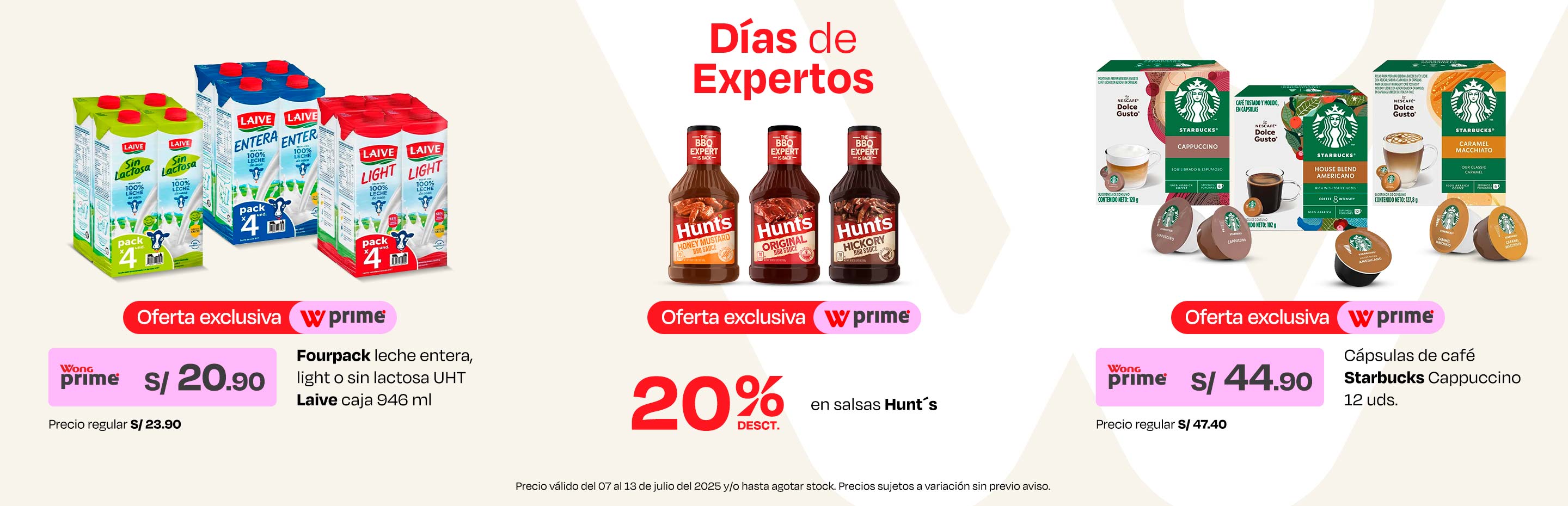 Fourpack Leche Entera, Light o Sin Lactosa UHT Laive Caja 946ml