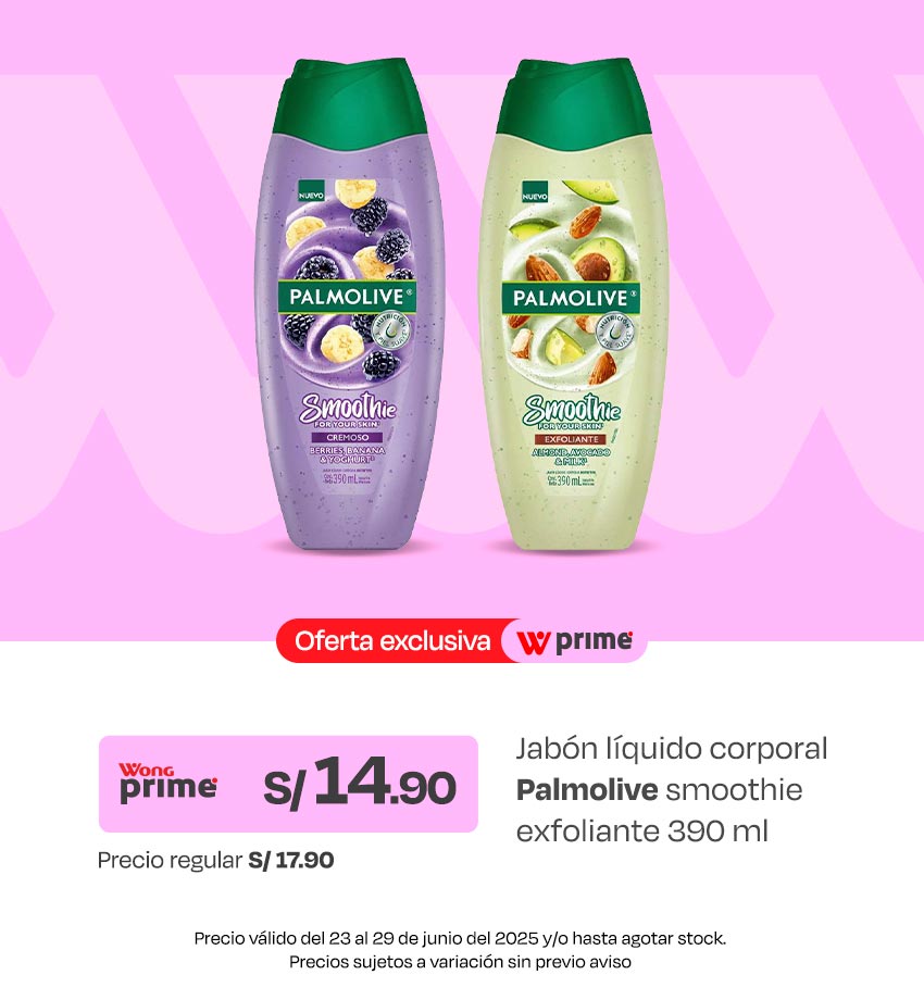 Jabón Líquido Corporal Palmolive Smoothie Exfoliante 390ml