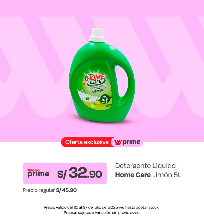 Detergente Líquido Home Care Limón 5L