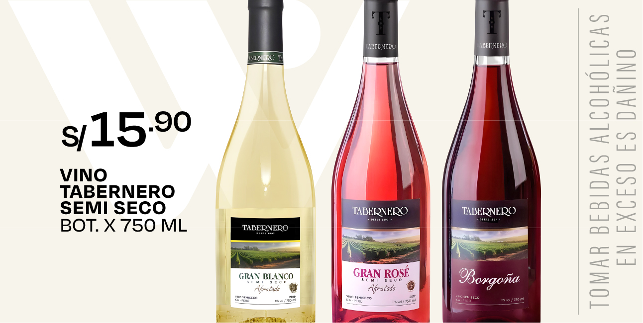 VINO TABERNERO SEMI SECO BOT 750ML 