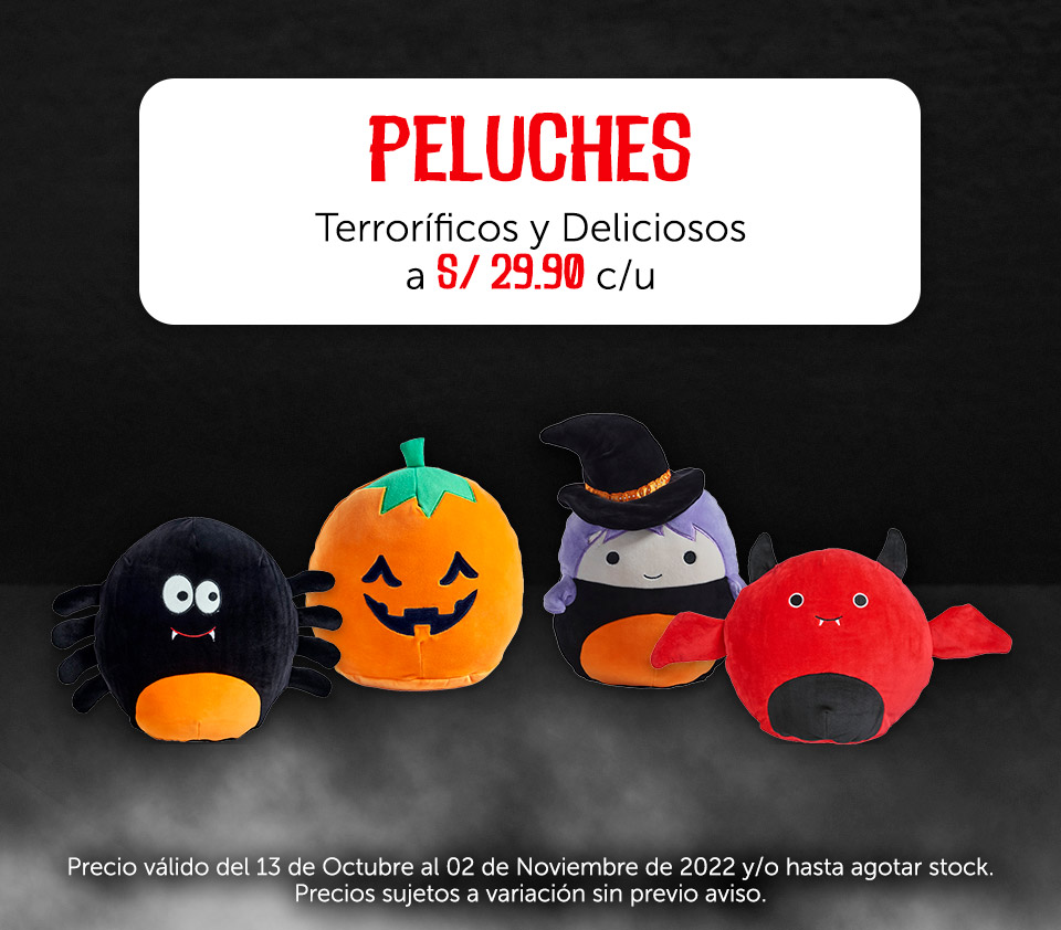 Peluches: Terroríficos y Deliciosos a 29.90 c/u