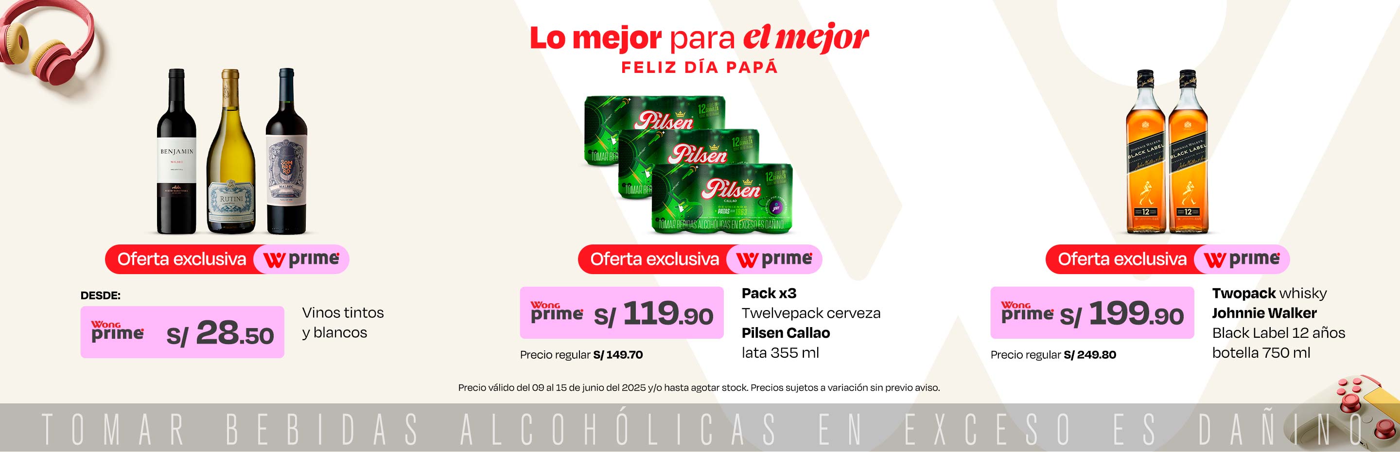 Vinos tintos y blancos desde 28.50