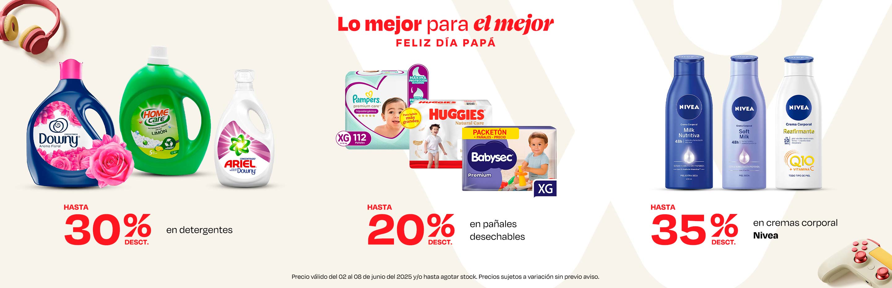 Hasta 30% desct en detergentes