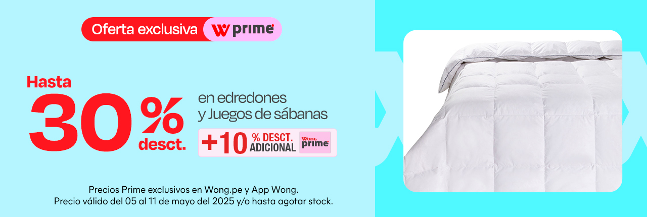 Hasta 30% de desct. en edredones y juegos de sábanas