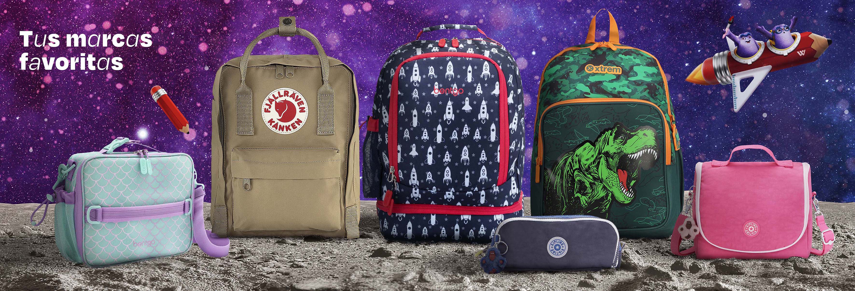 TODAS LAS MOCHILAS, LONCHERAS Y CARTUCHERAS CON LICENCIA CREPIER, KIPLING, FAJLLRAVEN, PORTA, XTREM, BENTGO, PYREX Y THERMOS