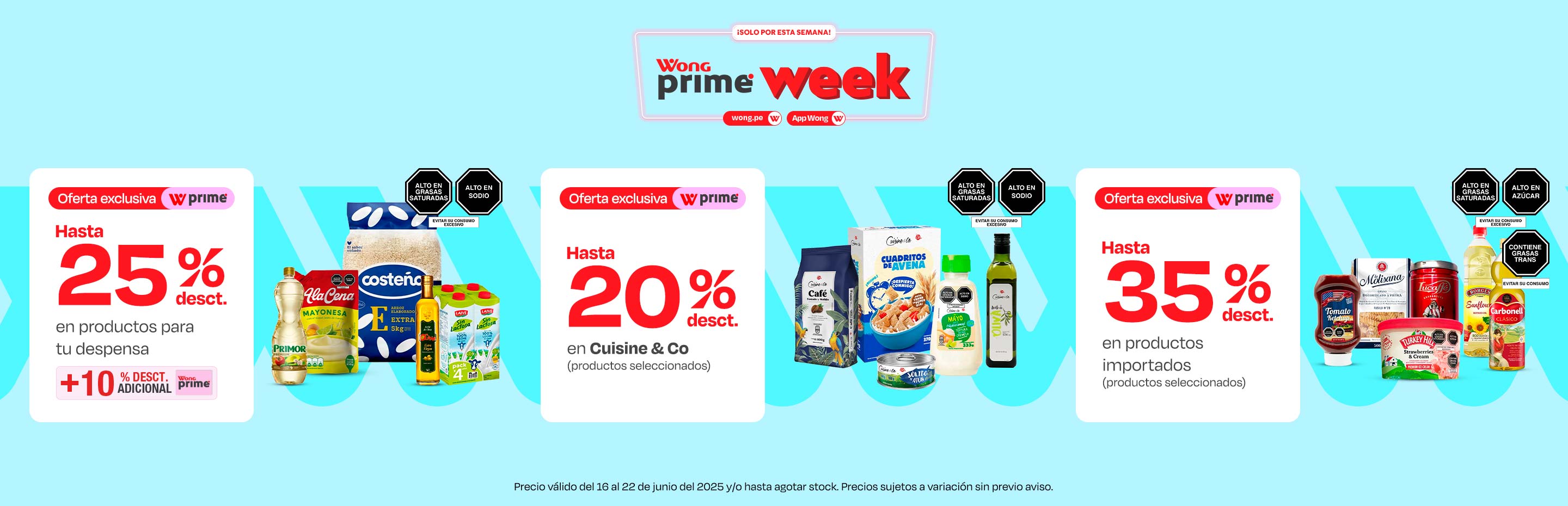 Hasta 25% desct. en productos para tu despensa + 10% dcto. add con prime