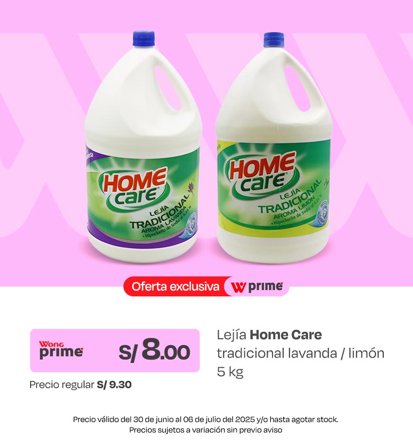 Lejía Home Care Tradicional Lavanda / Limón  5kg