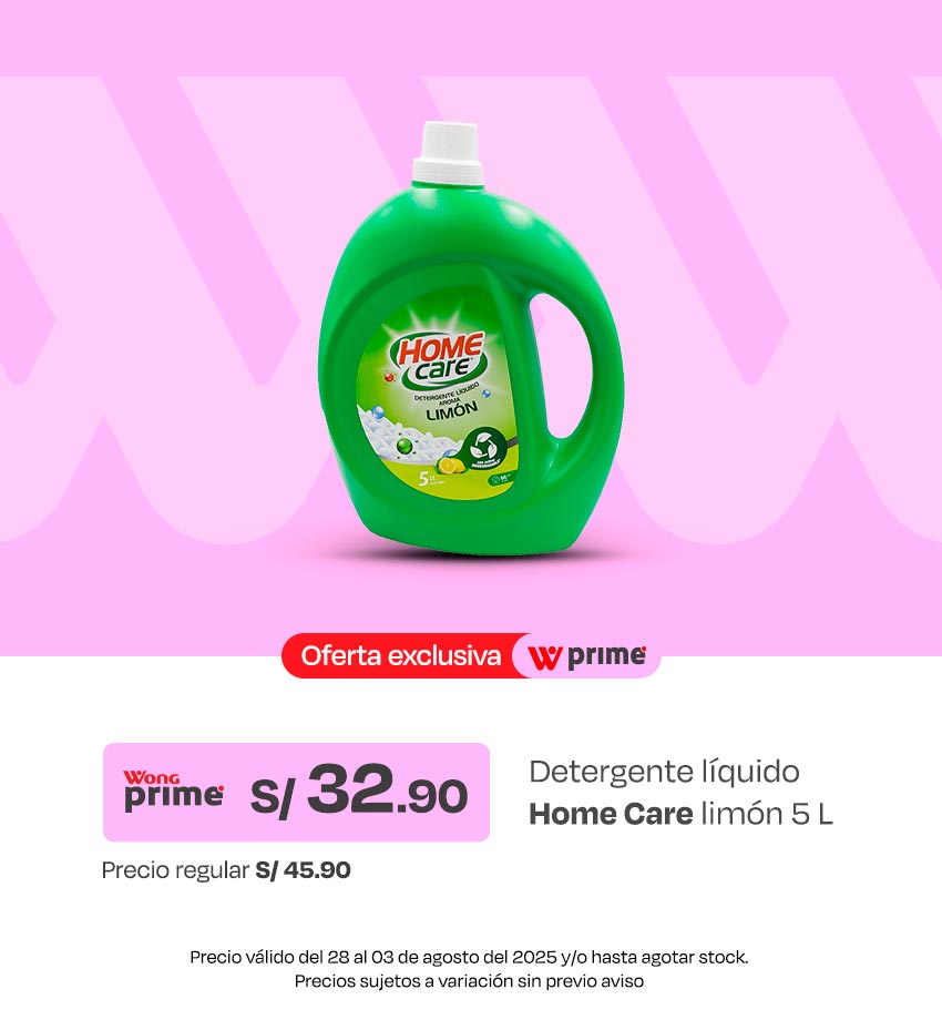 Detergente Líquido Home Care Limón 5L