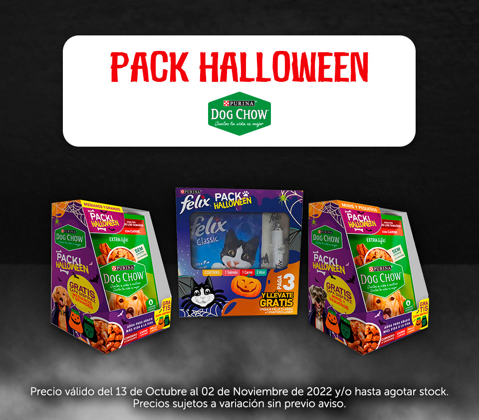 Pack Halloween Dog Chow