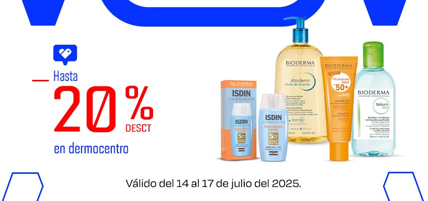 Hasta 20% desct en Dermocentro