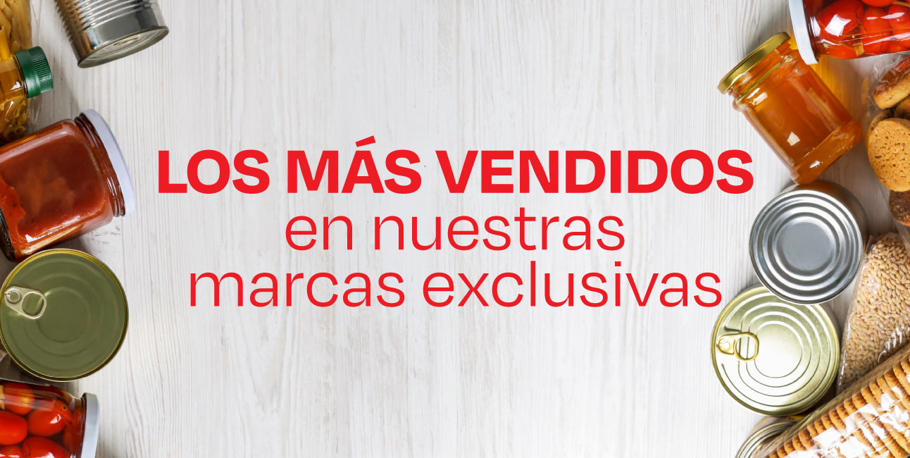 Los más vendidos en nuestras marcas exclusivas