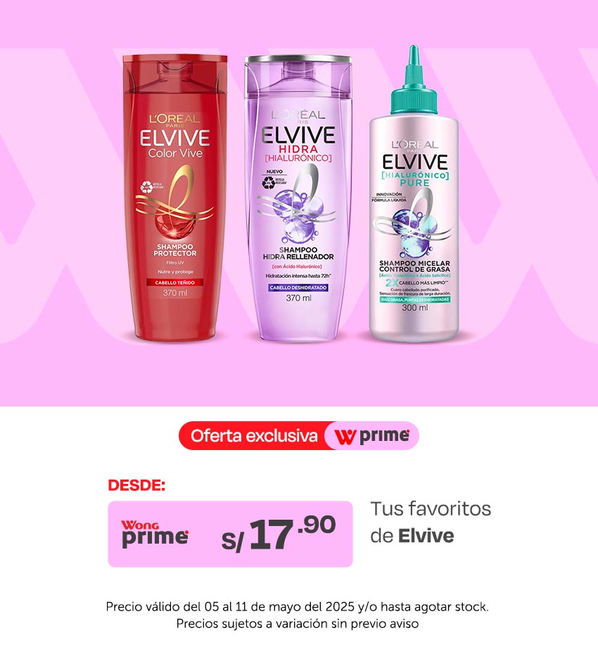 Desde 17.90 tus favoritos de Elvive