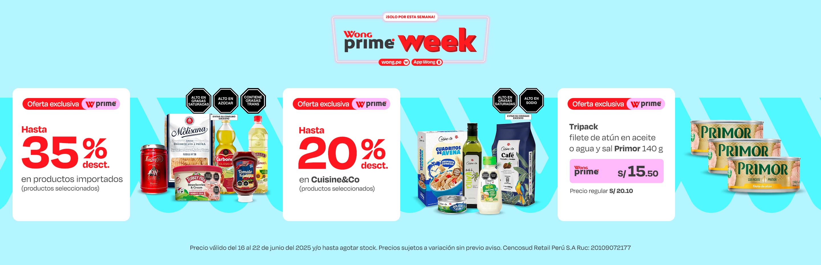 Hasta 35% desct. en productos importados (Productos seleccionados)