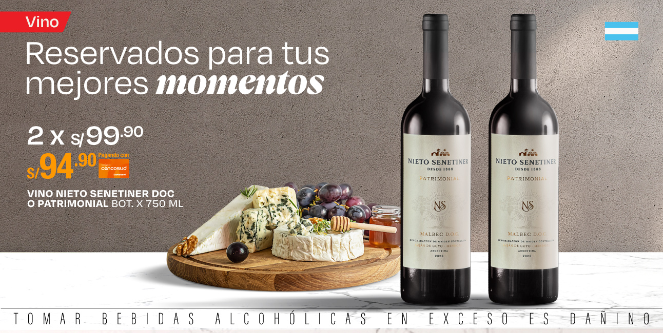 2x99.9 VINO NIETO SENETINER DOC O PATRIMONIAL BOT 750ML 