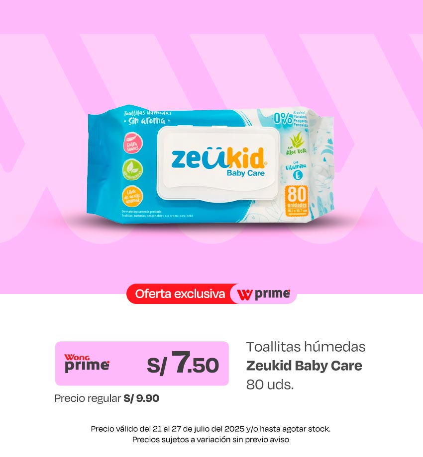 Toallitas Húmedas Zeukid Baby Care 80un
