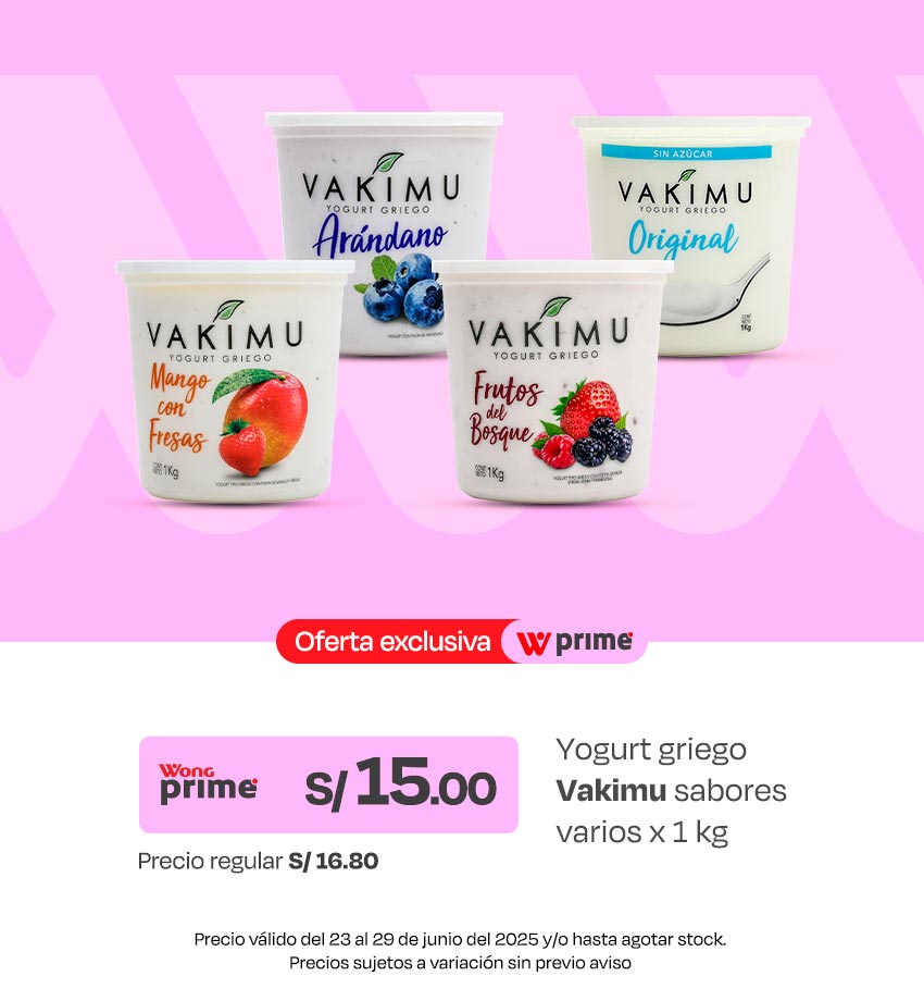 Yogurt Griego Vakimu sabores varios x 1 kg