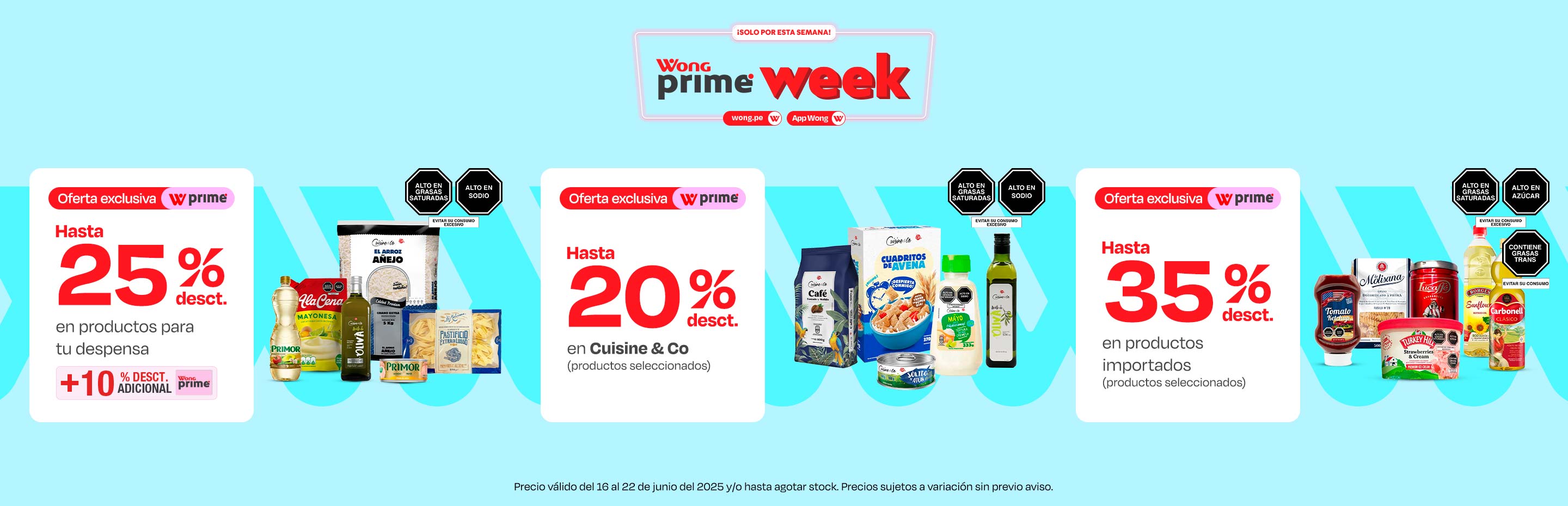 Hasta 25% desct. en productos para tu despensa + 10% dcto. add con prime