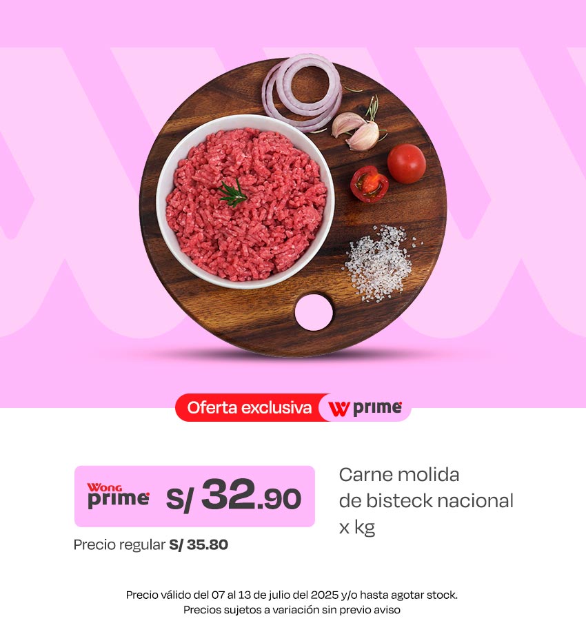 Carne Molida de Bisteck Nacional x kg